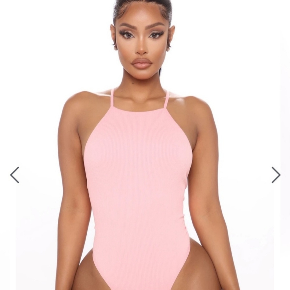 (Never Worn) Baby Pink Body Suit, size S/M